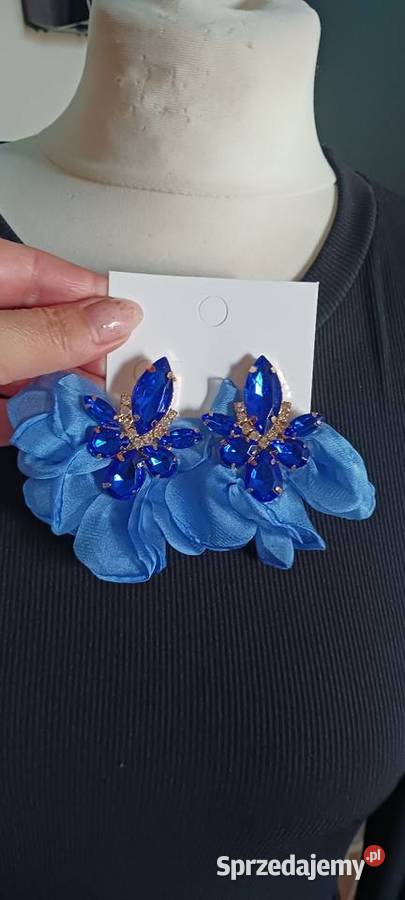 Kolczyki błękitne Biżuteria
