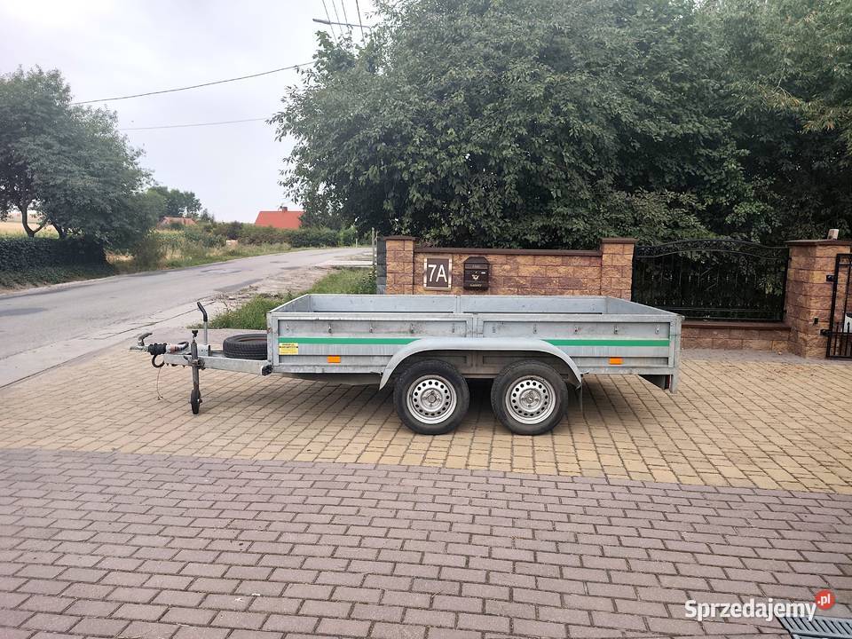 Przyczepa WIDPOL 300m x 155m DMC 750 Hamowana towarowe Burtowe i plandeki