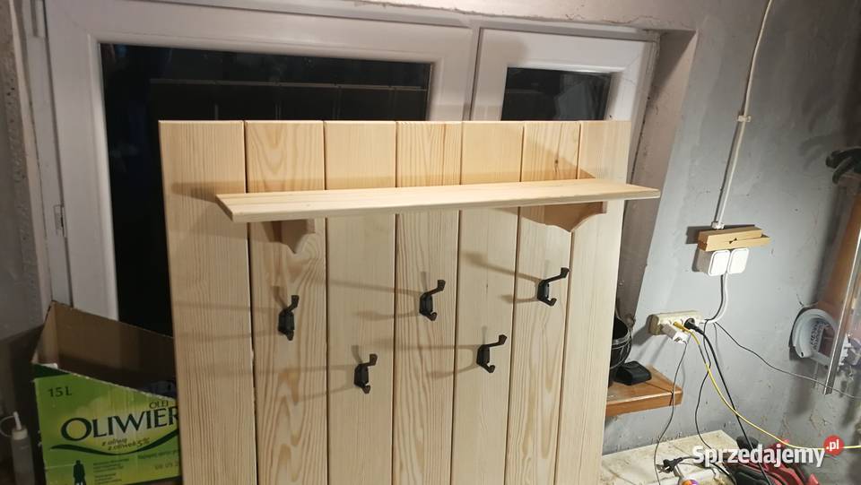 Wieszak drewniany wieszak wiszący garderoba 100cm Radków sprzedam
