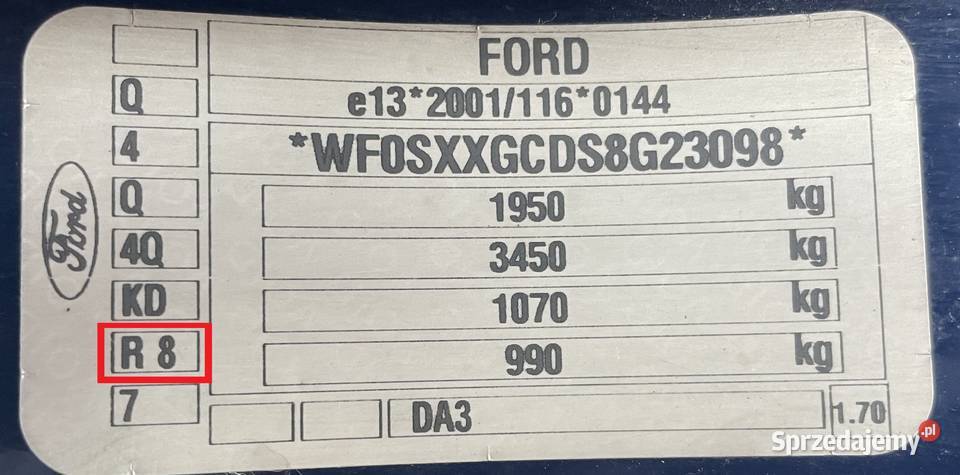 Ford Focus kombi MK2 Lift 2008r kolor R8 18 TDCi Piotrków Trybunalski sprzedam