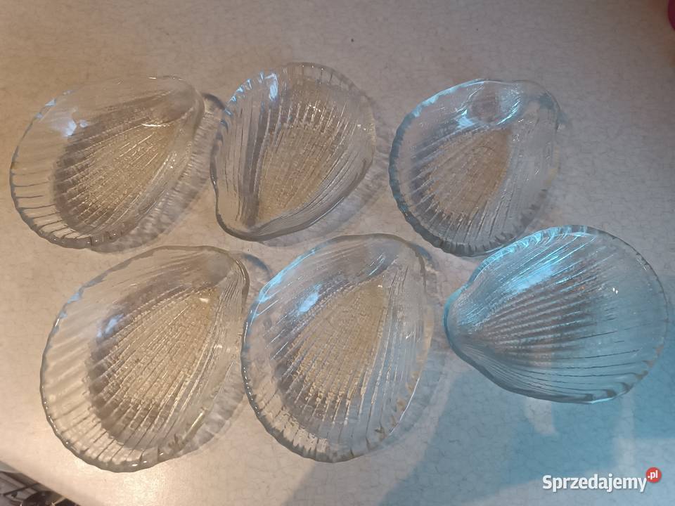 Komplet salaterek i patera MUSZLA Cardidae L Antyki, Sztuka, Kolekcje Chrzanów