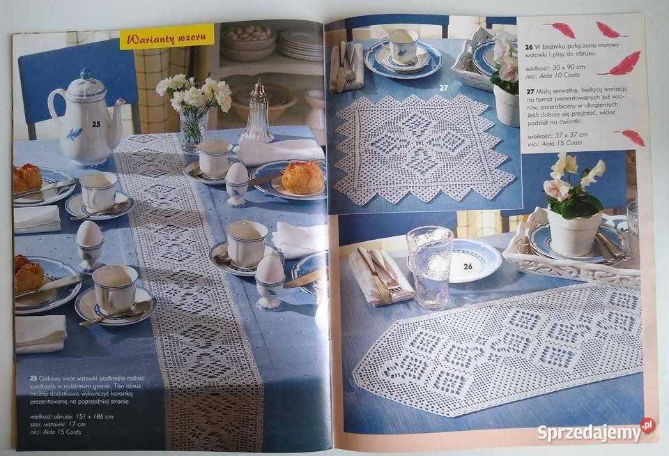 Szydełkowanie 42010 koronki i obrusy szydełko Gdańsk