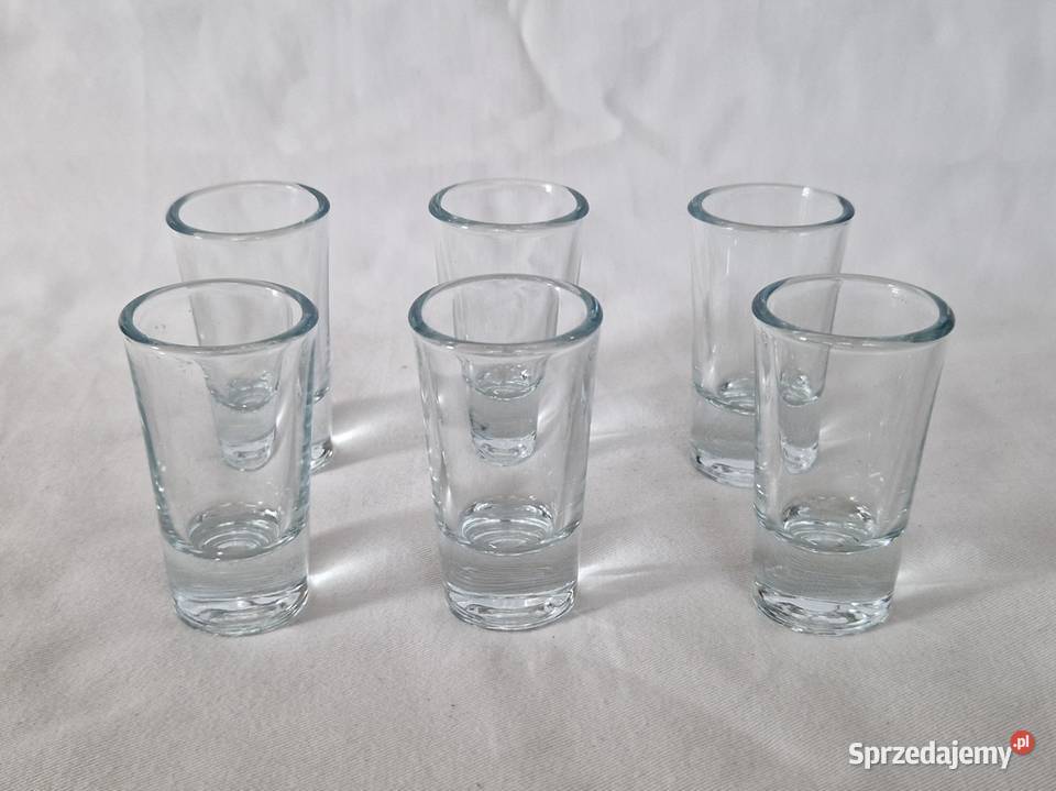 6 kieliszków do wódki shot 30 ml grube dno