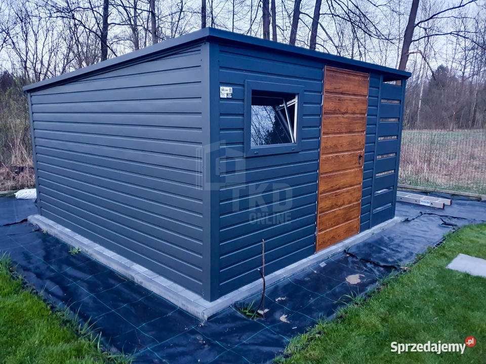 Domek Ogrodowy 3x4 wiata 1x4 drzwi okno rynny Nowy Sącz