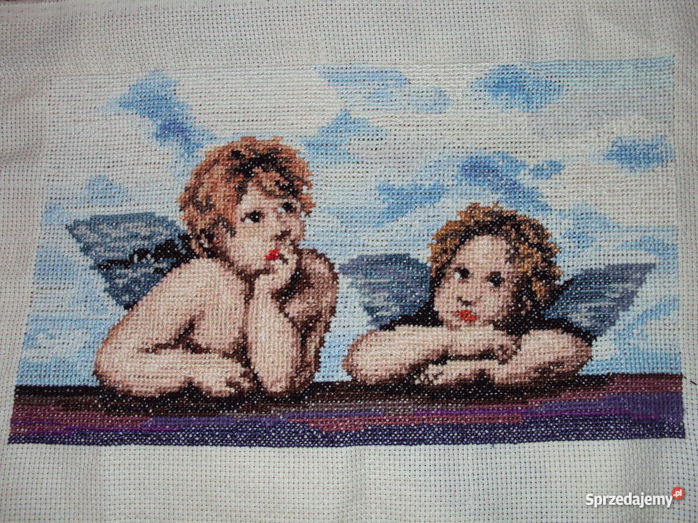 obrazy wyszywanki obrazy Antyki, Sztuka, Kolekcje mazowieckie