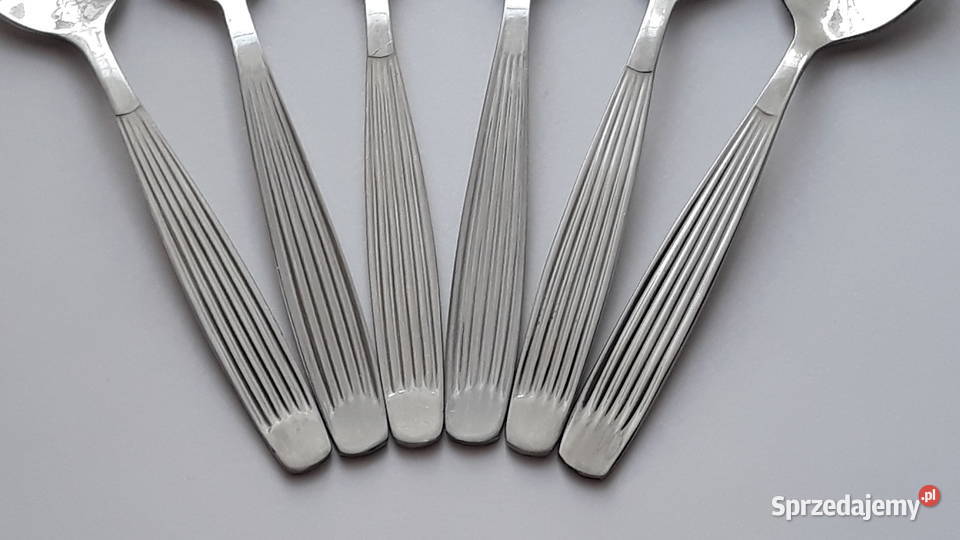 Łyżeczki do herbaty 2 PASECZKI PASKI Gerlach PRL Dąbrowa Górnicza