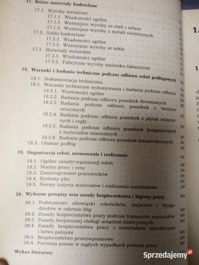 Technologia robót murarskich i tynkarskich sprzedam