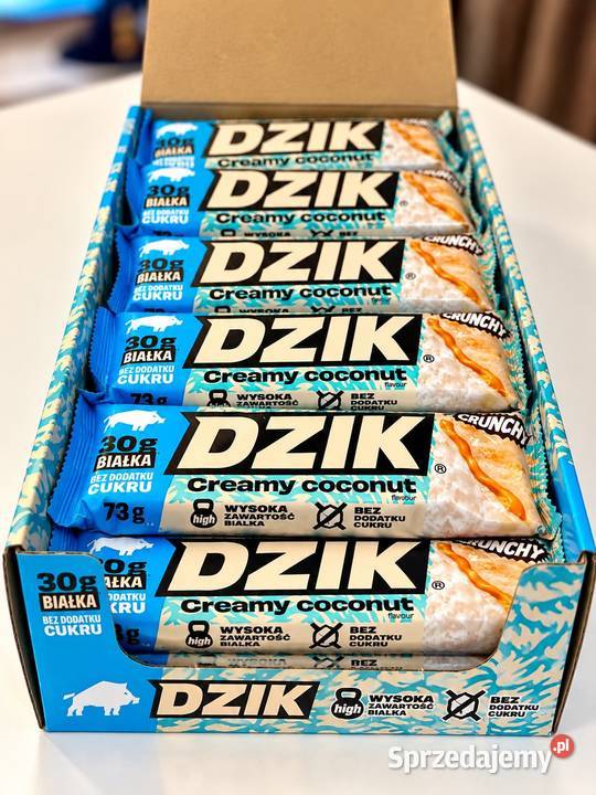 DZIK Protein Bar Creamy Coconut 24 30 g białka Warszawa