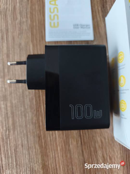 nowa ładowarka sieciowa Essager 100W 2x USBa i