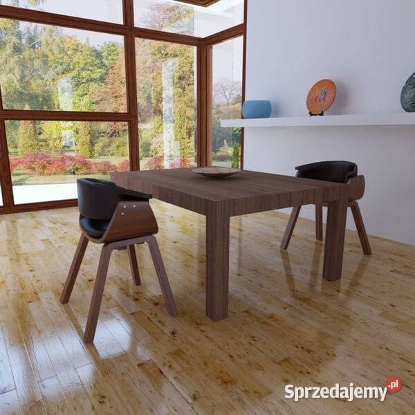 vidaXL Krzesła stołowe 2 gięte drewno i sztuczna Warszawa