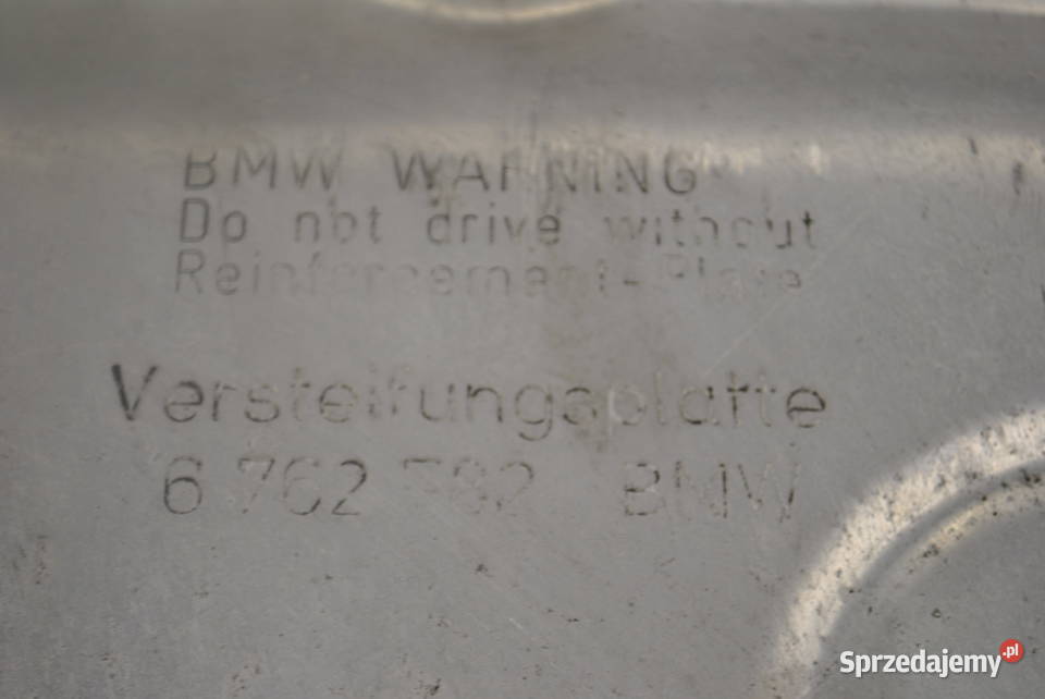 Płyta usztywniająca pod silnikiem BMW E65 E66