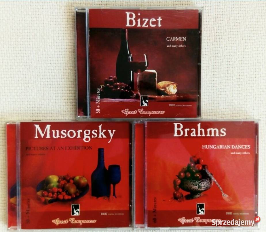 Musorgsky Brahms Bizet kolekcia płyt CD CD Płyty i kasety mazowieckie Ząbki