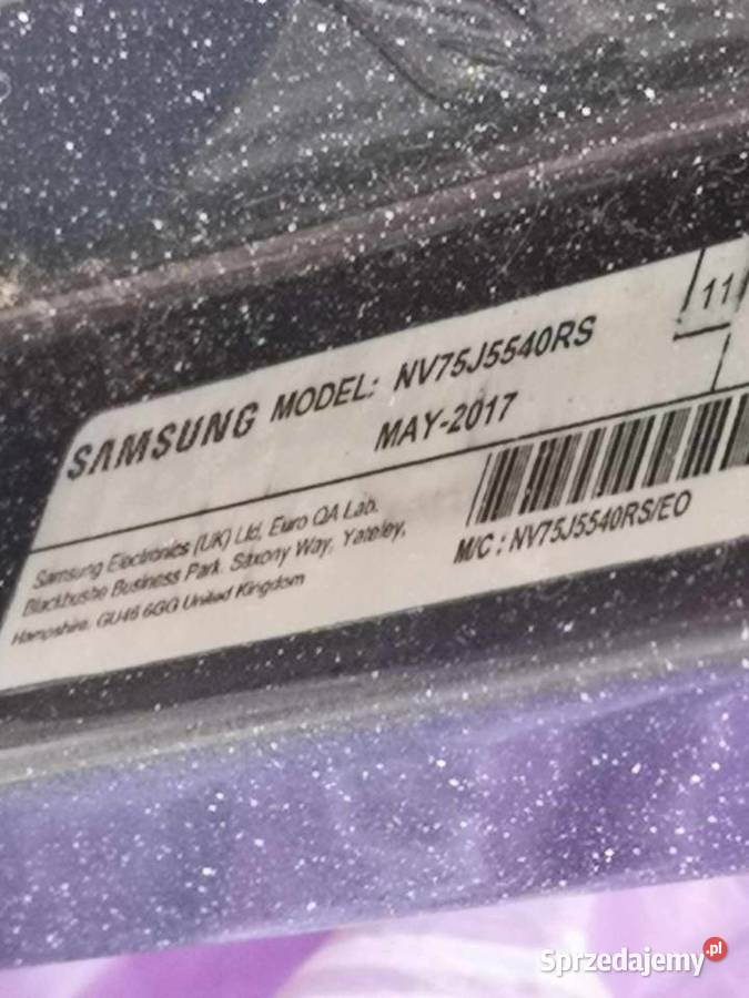 Drzwiczki piekarnika Samsung NV 75 J540 RS WADA Łódź