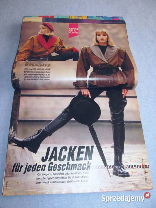 Carina Burda 11989 Moda młodzieżowa z wykrojami Hobbystyczne Skępe
