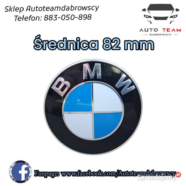Logo emblemat znaczek BMW przód 82 mm 7288752 Mielęcin