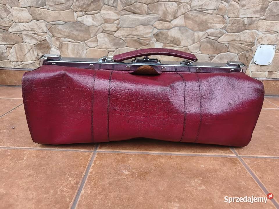 Torba podróżna skórzana podłużna VINTAGE Retro Szczyrk