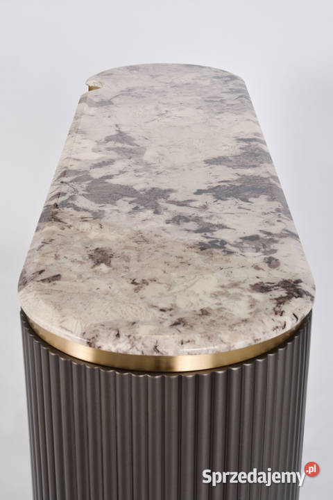 Komoda RTV złota Nutris Glamour Premium 200cm Komody Nowy Sącz