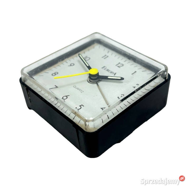 Budzik EUROPA Quartz vintage Niemcy czarny