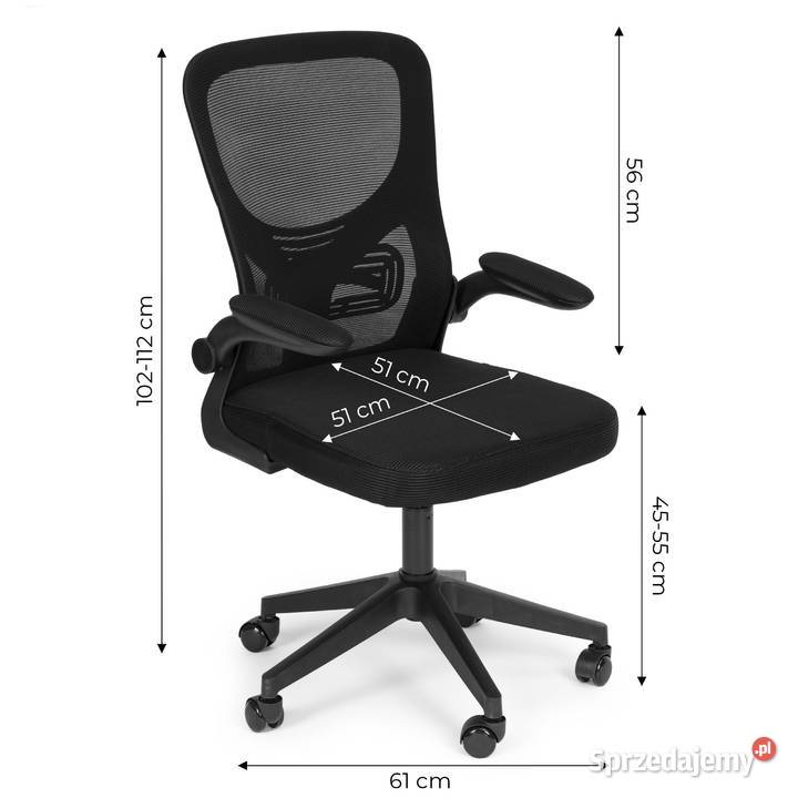 Fotel krzesło obrotowe biurowe regulowana 61cm Wrocław