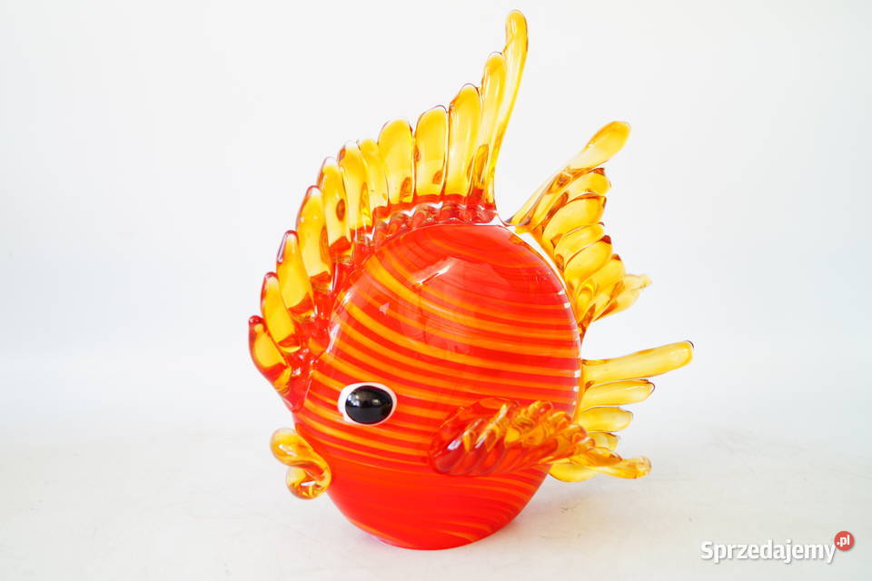Figura szklana figura Murano style RYBA rybka Gizałki