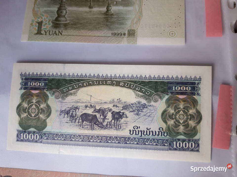 Banknot kolekcjonerski Afganistan Laos Chiny Ruda Śląska sprzedam