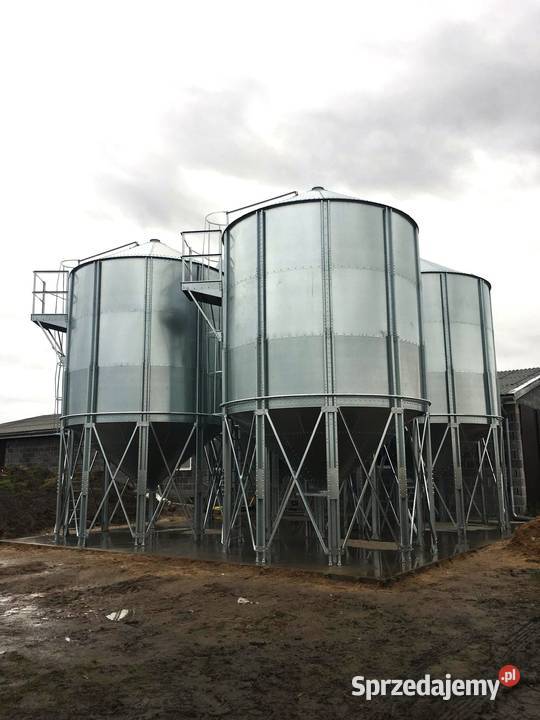 NOWY Silos zbożowy lejowy 194 ton montaż