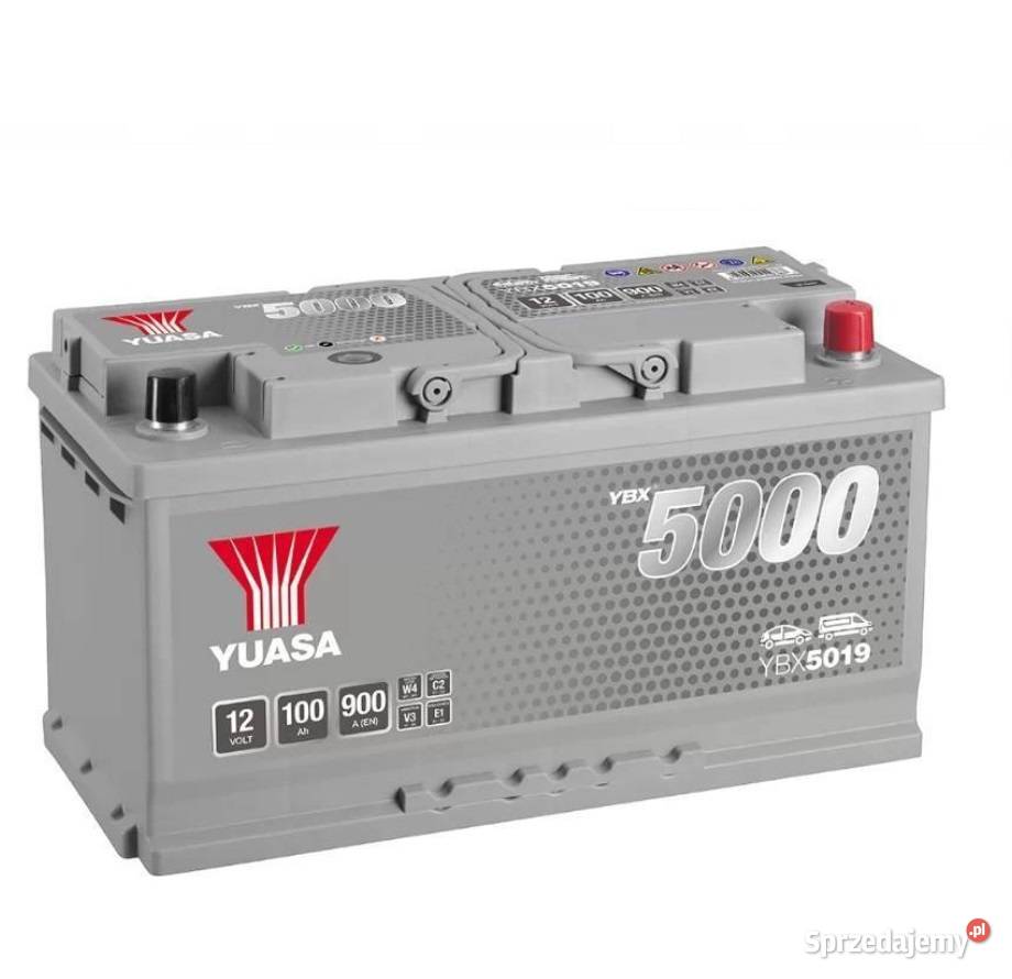 Akumulator Yuasa Silver 12V 100Ah 900A Prawy osobowe Akumulatory podkarpackie Rzeszów