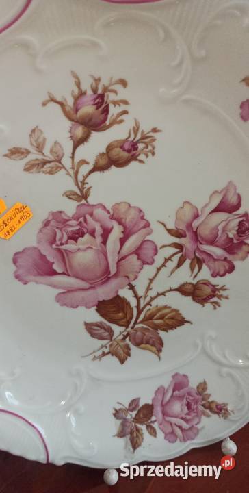 Patera Roschtzer Porzellanfabrik Unger Schilde Gdańsk