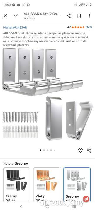AUHSSAN 6 9 składane haczyki na płaszcze Zawiercie sprzedam