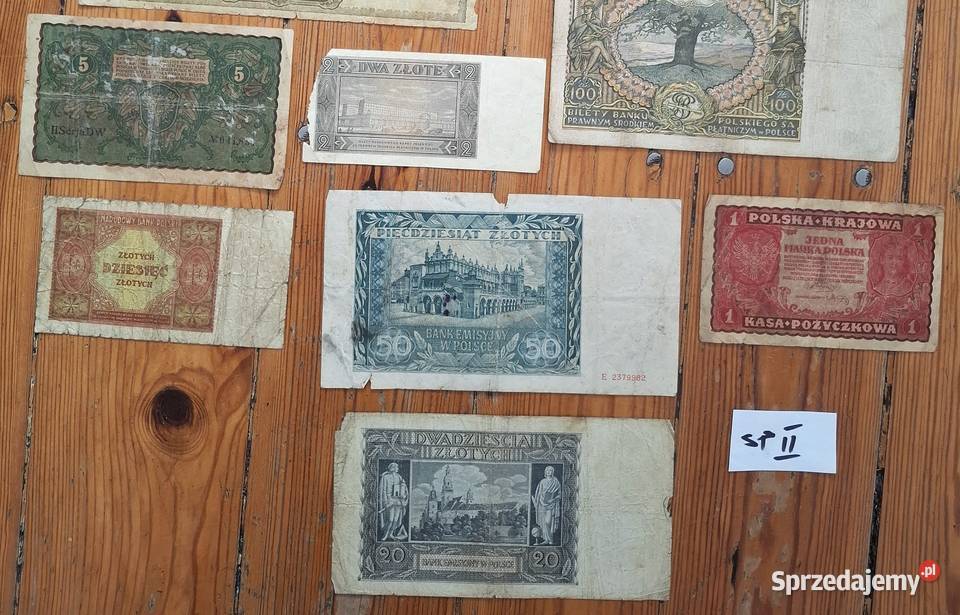 Zestaw Banknotów x11 Stara Polska SPII Numizmatyka śląskie Gliwice
