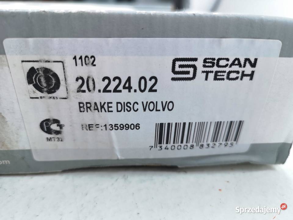 TARCZA HAMULCOWA PRZÓD VOLVO 740 760 20 23 24 lubelskie