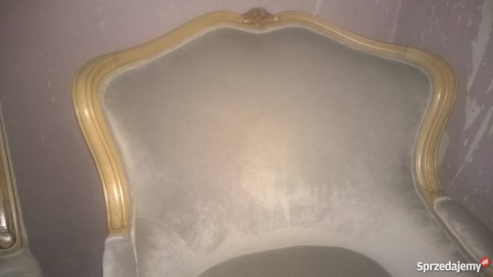 Fotel berżera Ludwik XV renowacji śląskie Tarnowskie Góry