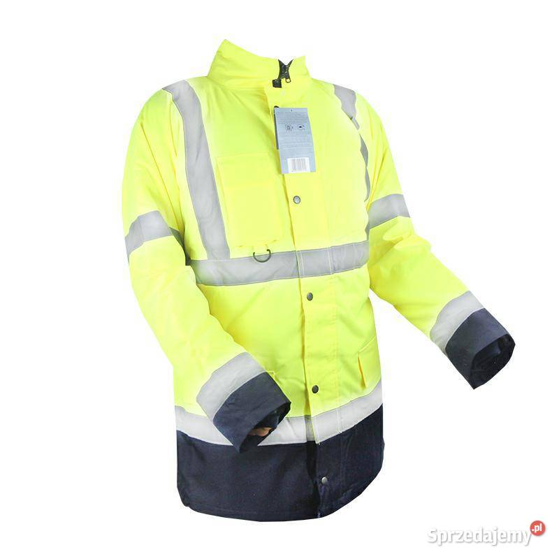 KURTKA FLUORESCENCYJNA OCIEPL XXL URAN ŻÓŁTA