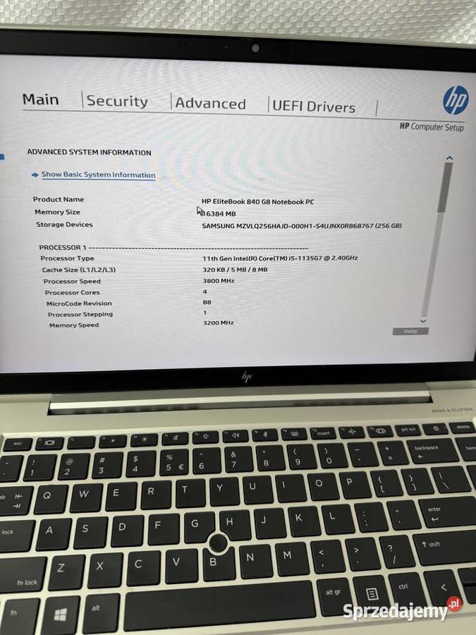 Laptop Elitebook HP 840 G8 i51135G724GHz 16GB Kraków