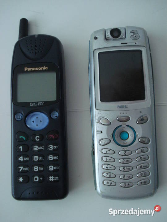 NEC E313, Panasonic G520  telefony kolekcjonerskie GSM.