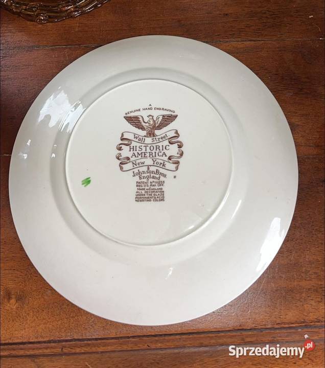Patera talerz Historyczna ulica Wall Street York sprzedam