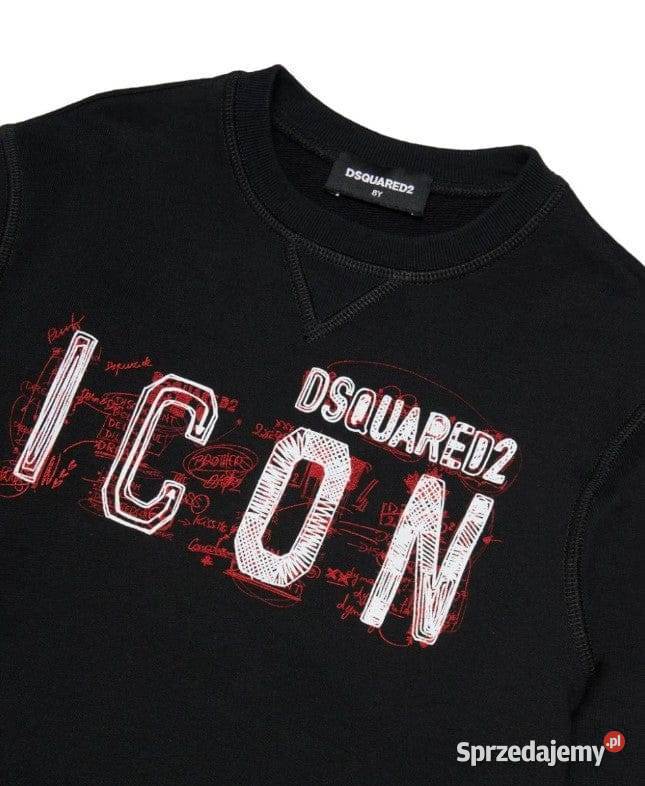 Bluza męska bawełniana ICON Dsquared2 czarna Białystok sprzedam