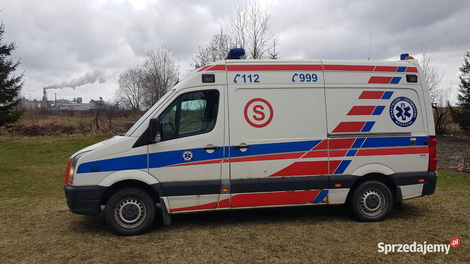 Ambulans karetka Volkswagen Crafter 25 TDI nosze warmińsko-mazurskie Biskupiec