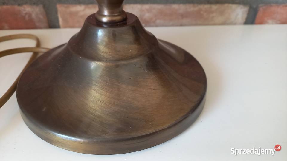 Lampka metalowa Stołowa Gabinetowa Nocna Szklany zachodniopomorskie Gawroniec