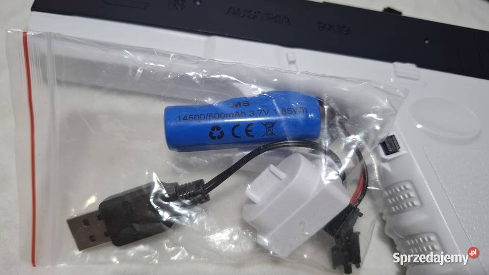 Pistolet elektryczny na wodę dwa magazynki 21 śląskie Czeladź