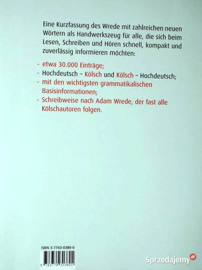 Op Klsch Peter Caspers słownik gwary kolońskiej sprzedam