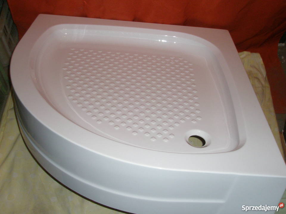 Brodzik półokr Optimum 80x80x7 kompakt Sanplast