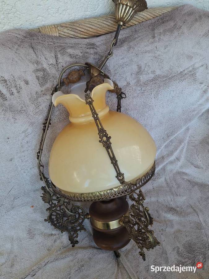 Lampa wiszaca z mosiadzu