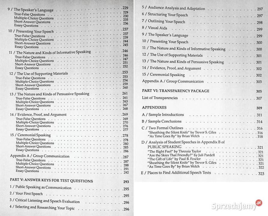 Public Speaking Instructors Resource Guide Chełm sprzedam