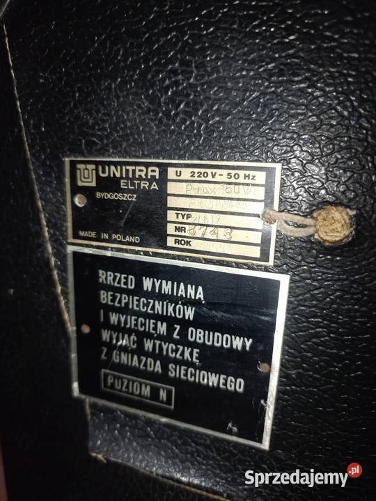 Organy UNITRA estrada 207 AR wzmacniacz gitarowy Świerczów sprzedam