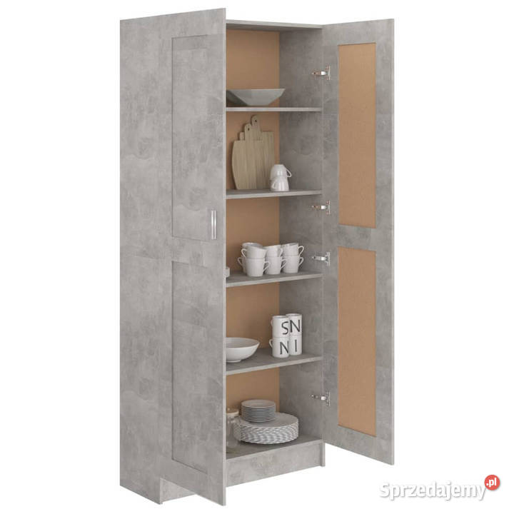 Szafka na książki szarość betonu 825x305x1855 Warszawa