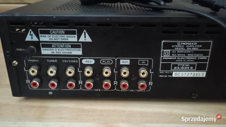 Wzmacniacz Pioneer SA960 510W Lubartów
