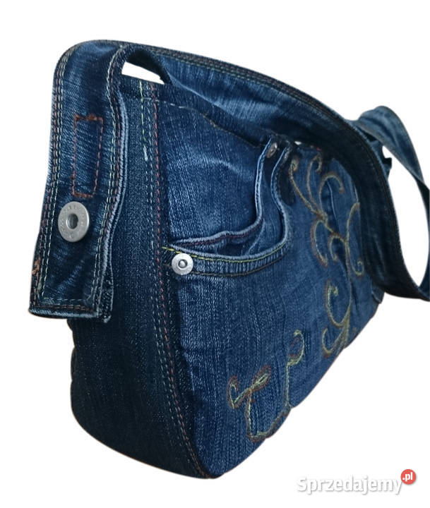 Torebka na ramię codzienna mała pojemna jeans Kraków