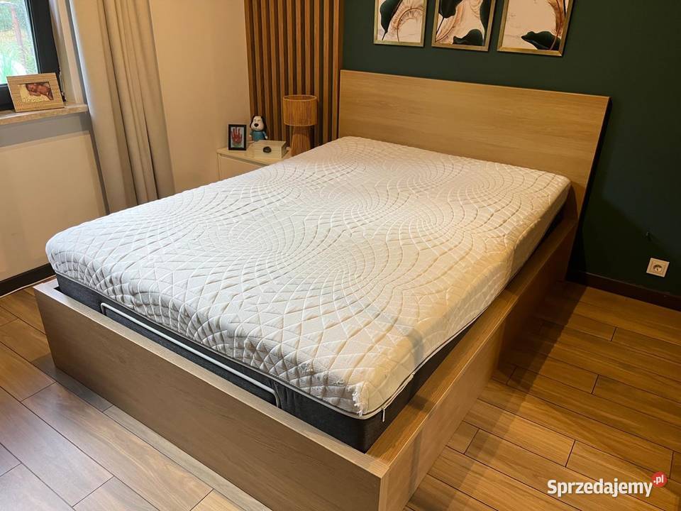 Łóżko IKEA MALM 140x200 z materacem JYSK 140cm Łódź