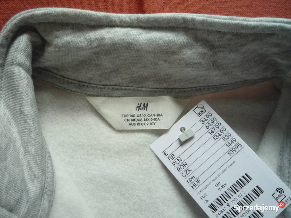 HM 140 Szara Bluza Dresowa z meszkiem Odzież zachodniopomorskie Szczecin sprzedam